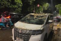 Alphard Remuk Tertimpa Pohon di Dharmawangsa: Sopir Selamat!