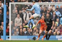 Haaland Menggila! Man City Bantai Everton di Liga Inggris