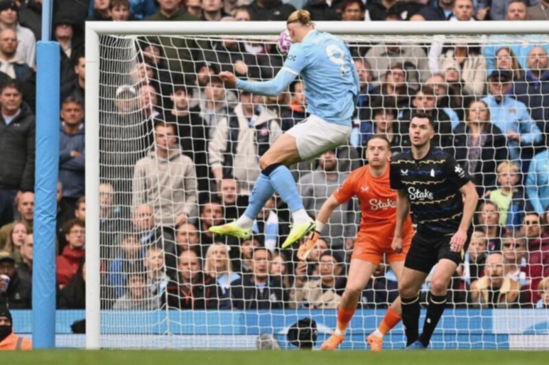 Haaland Menggila! Man City Bantai Everton di Liga Inggris