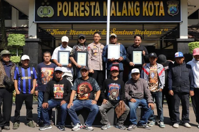 Polresta Malang Kota Apresiasi 13 Tokoh dan Pemuda atas Peran Jaga Kondusivitas