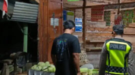 Polsek Krueng Sabee Gelar Patroli Malam Jaga Kamtibmas di Aceh Jaya